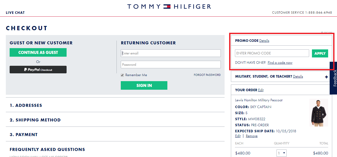 hilfiger voucher code