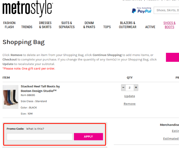 MetroStyle Coupons