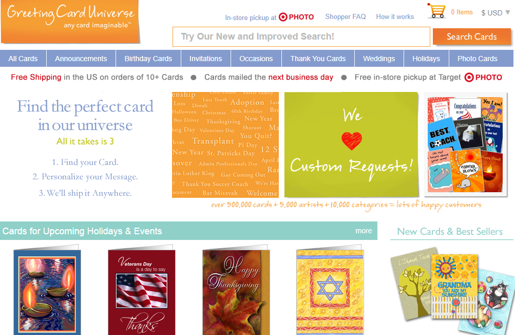 Greeting Card Universe Coupons